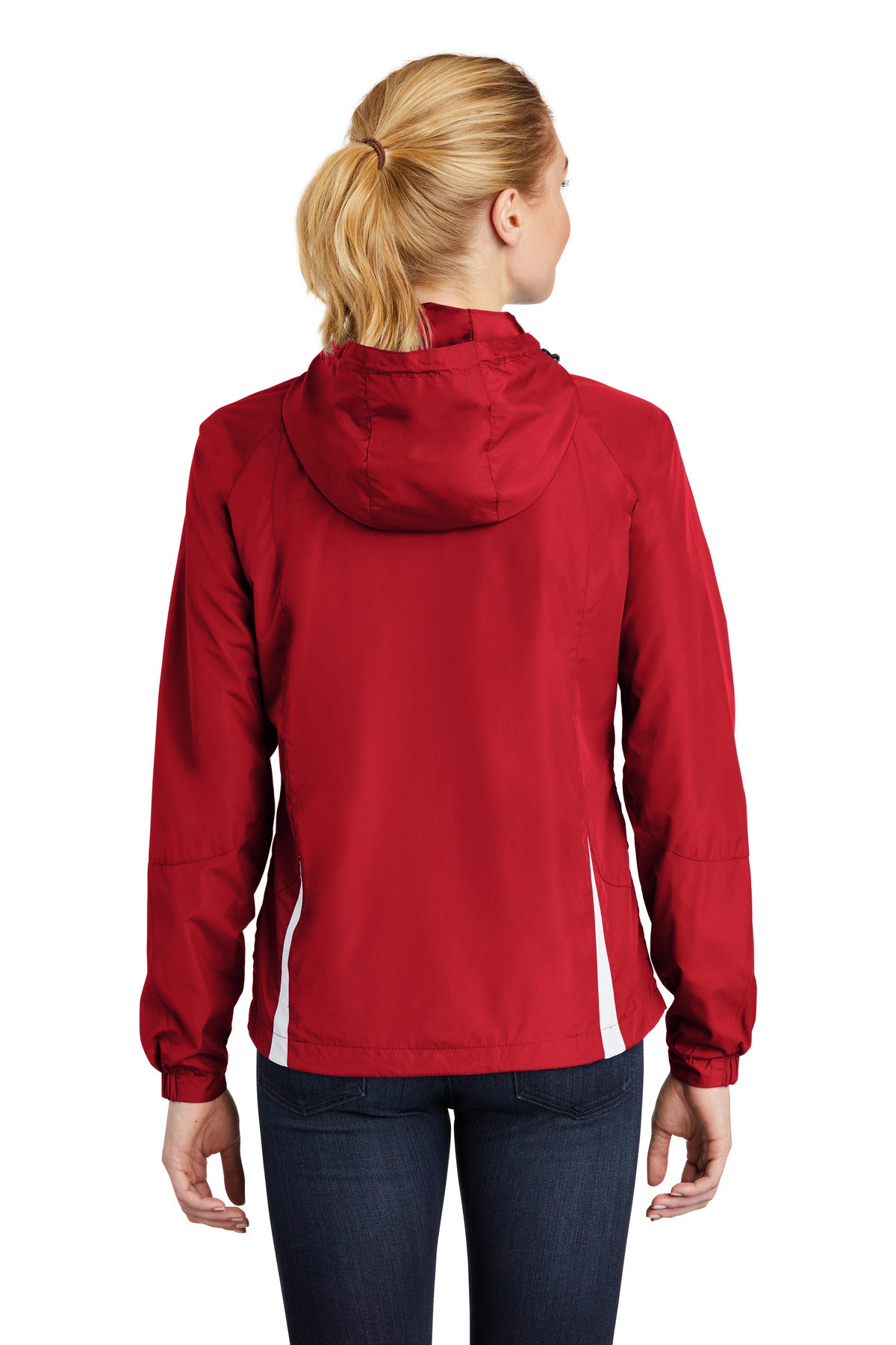Sport-Tek® Women's Colorblock Hooded Raglan Jacket