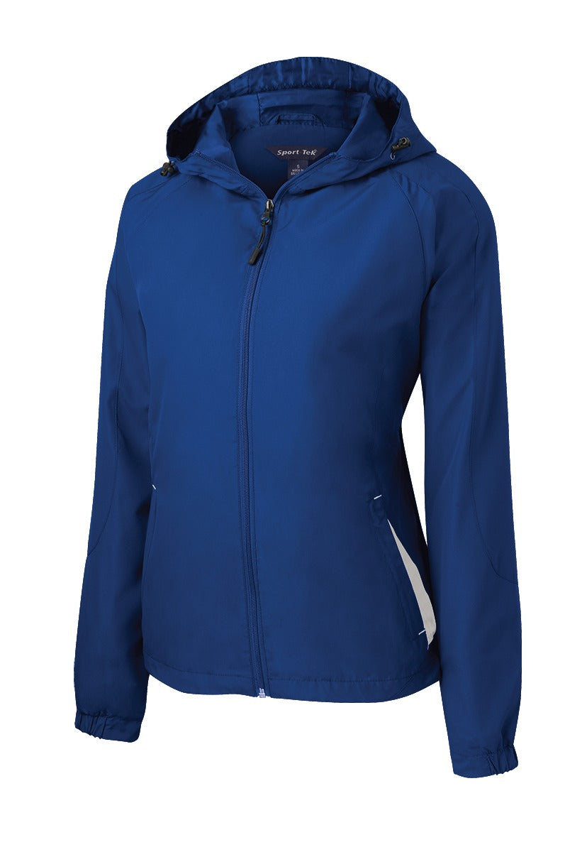 Sport-Tek® Women's Colorblock Hooded Raglan Jacket