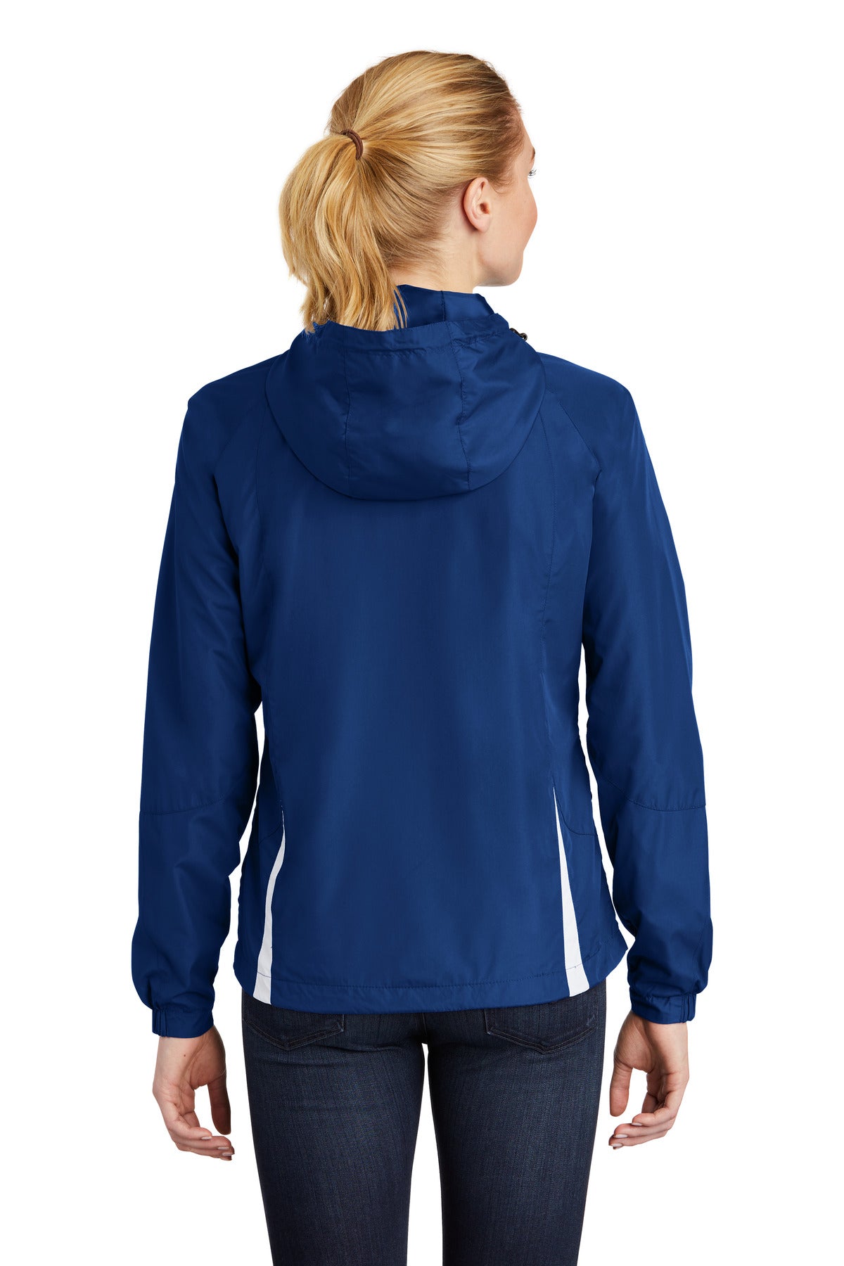 Sport-Tek® Women's Colorblock Hooded Raglan Jacket