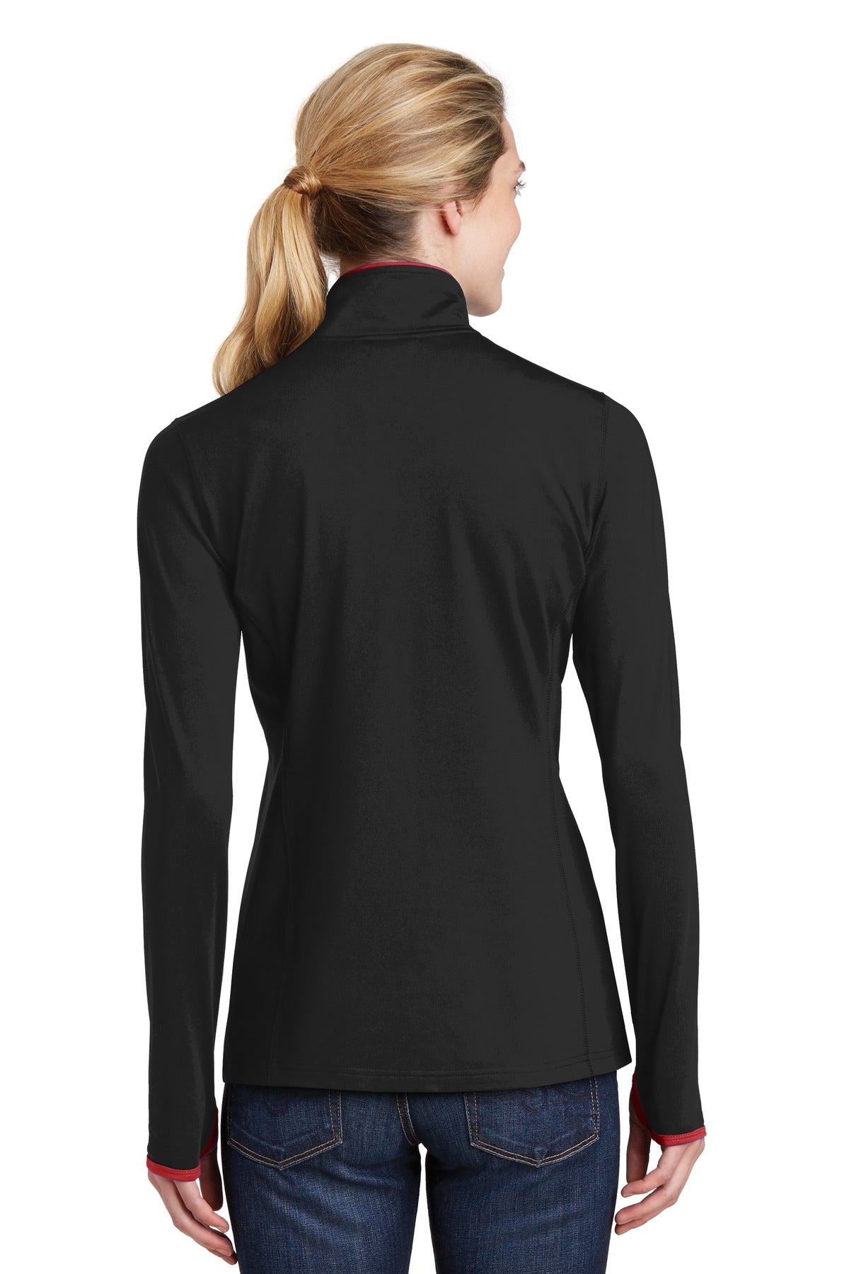 Sport-Tek® Women's Sport-Wick® Stretch Contrast Full-Zip Jacket