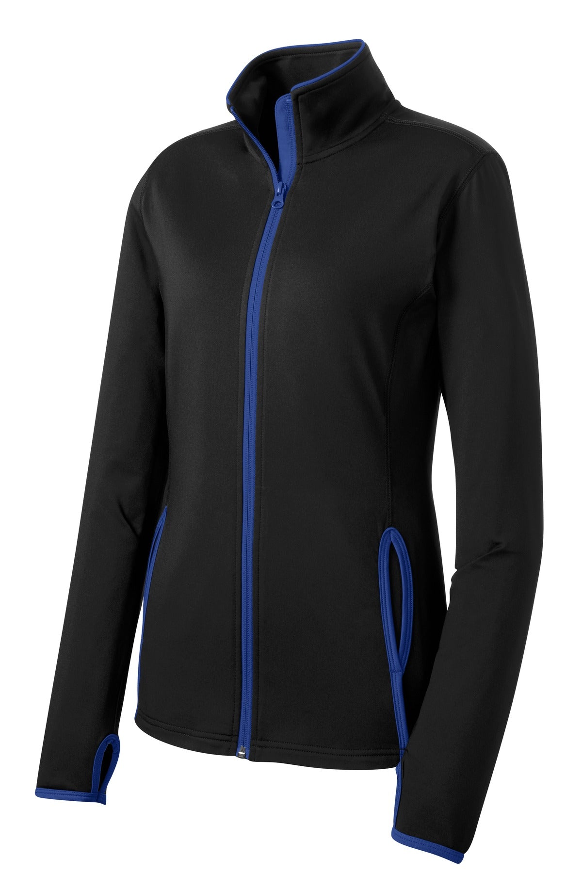 Sport-Tek® Women's Sport-Wick® Stretch Contrast Full-Zip Jacket
