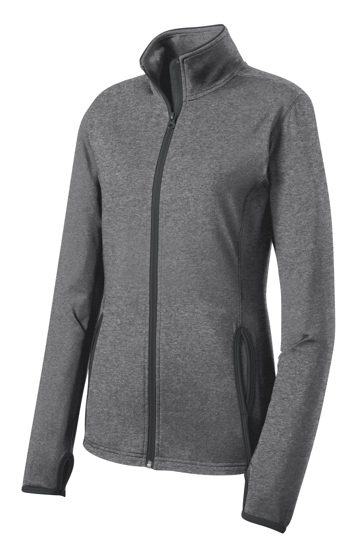 Sport-Tek® Women's Sport-Wick® Stretch Contrast Full-Zip Jacket