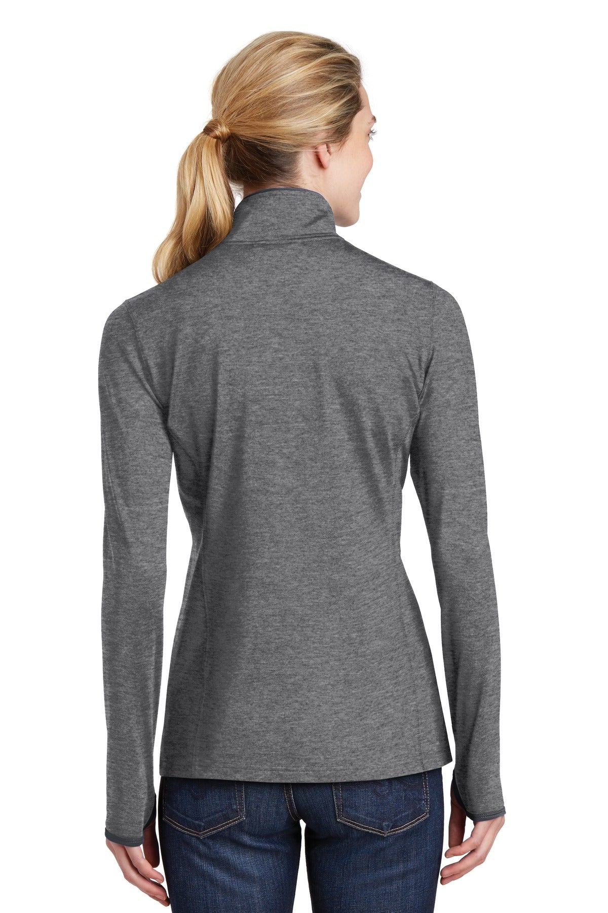 Sport-Tek® Women's Sport-Wick® Stretch Contrast Full-Zip Jacket