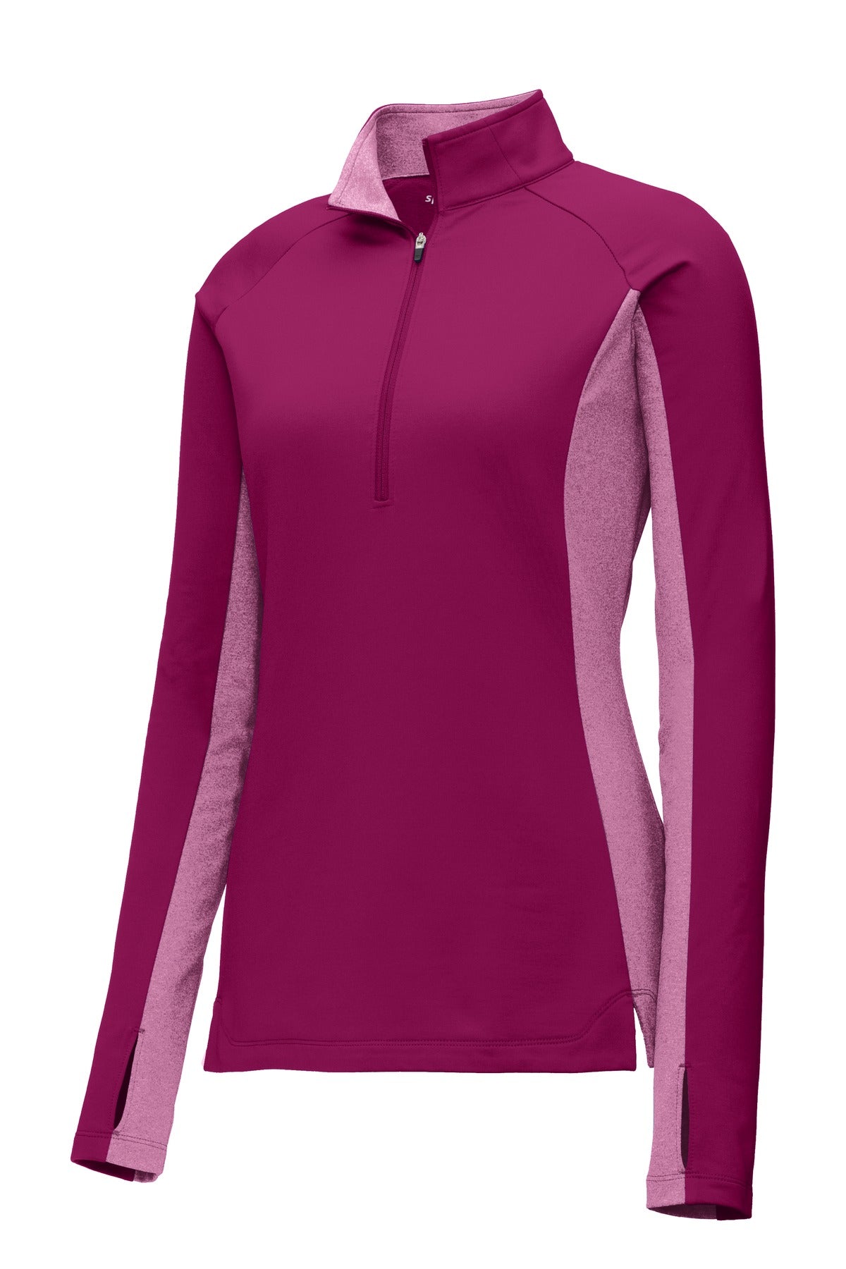 Sport-Tek® Women's Sport-Wick® Stretch Contrast 1/4-Zip Pullover