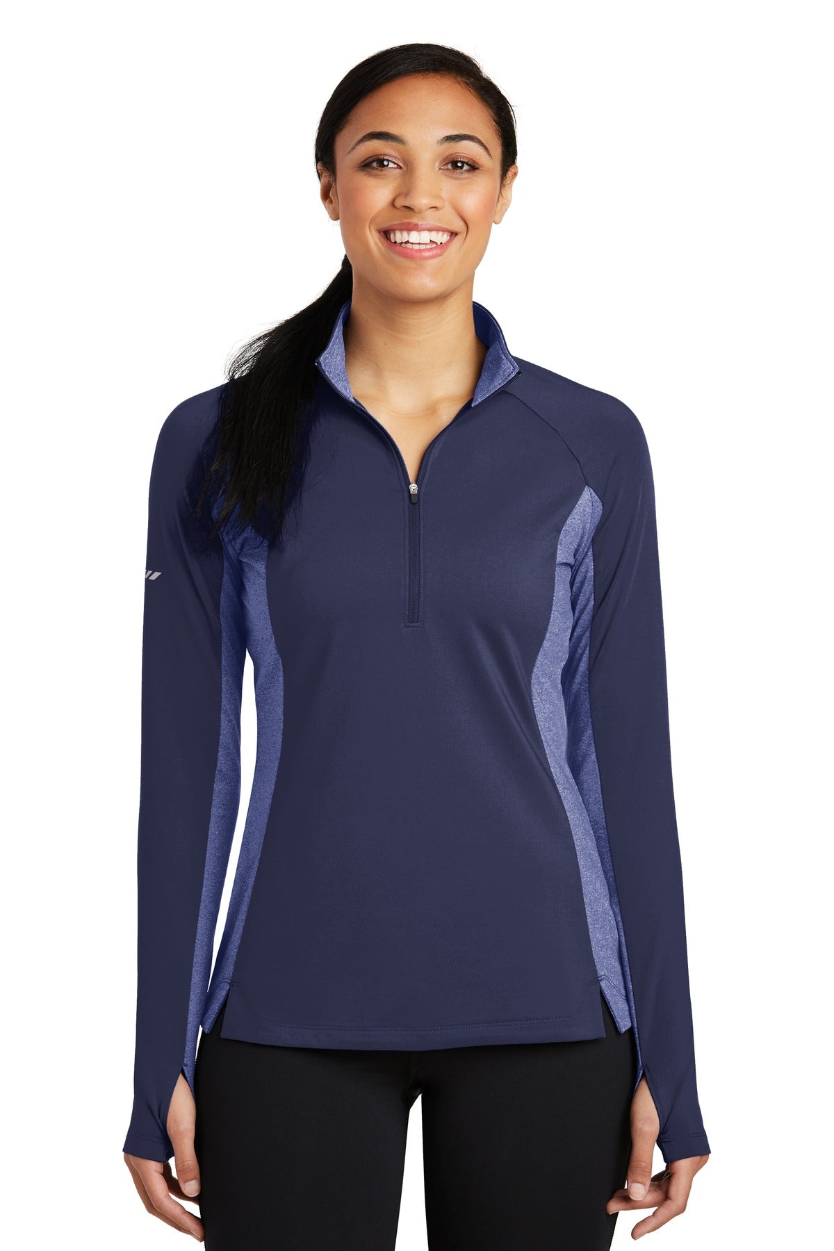 Sport-Tek® Women's Sport-Wick® Stretch Contrast 1/4-Zip Pullover