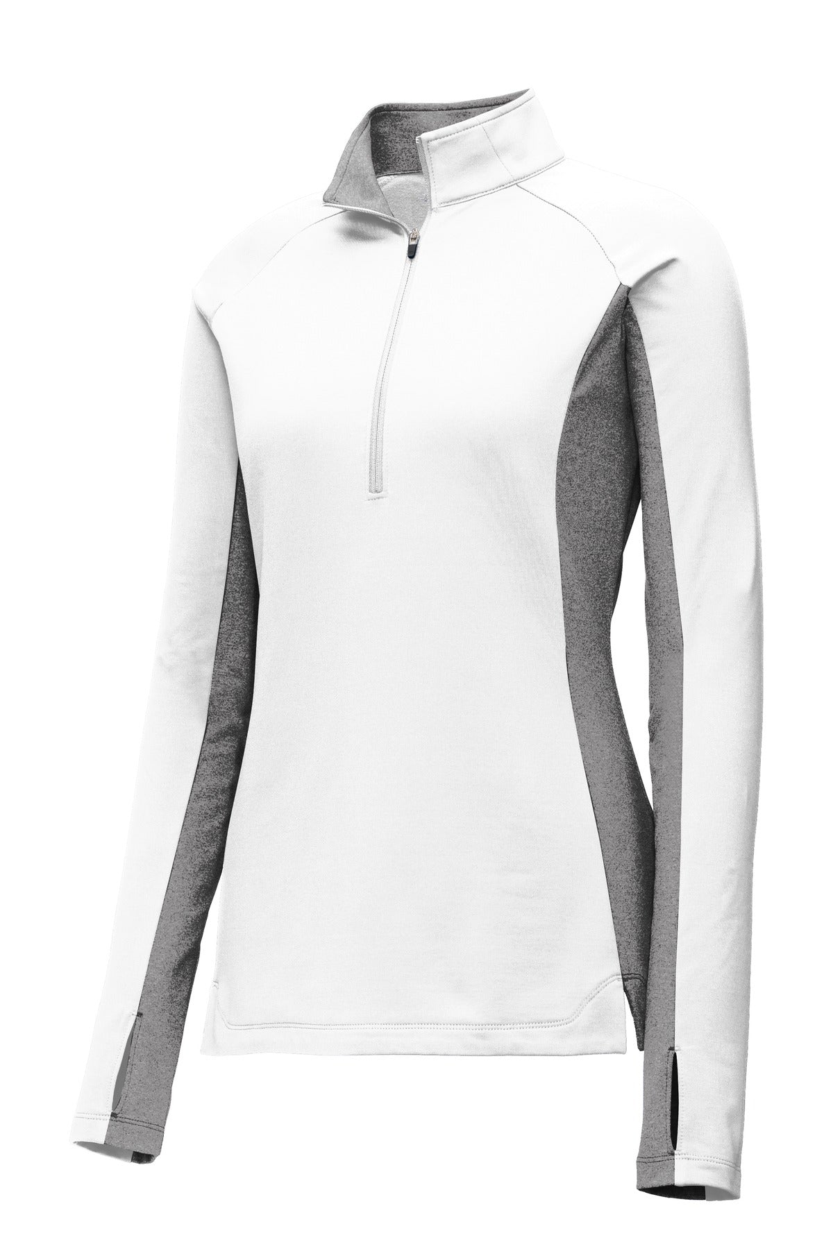 Sport-Tek® Women's Sport-Wick® Stretch Contrast 1/4-Zip Pullover