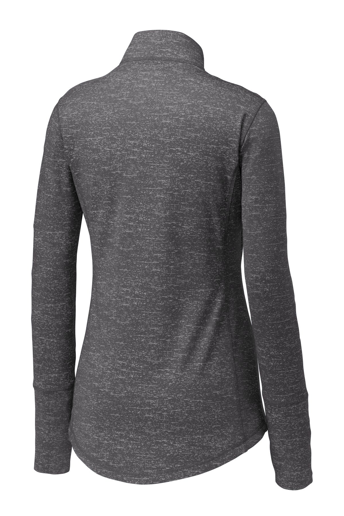 Sport-Tek® Women's Sport-Wick® Stretch Reflective Heather 1/2-Zip Pullover
