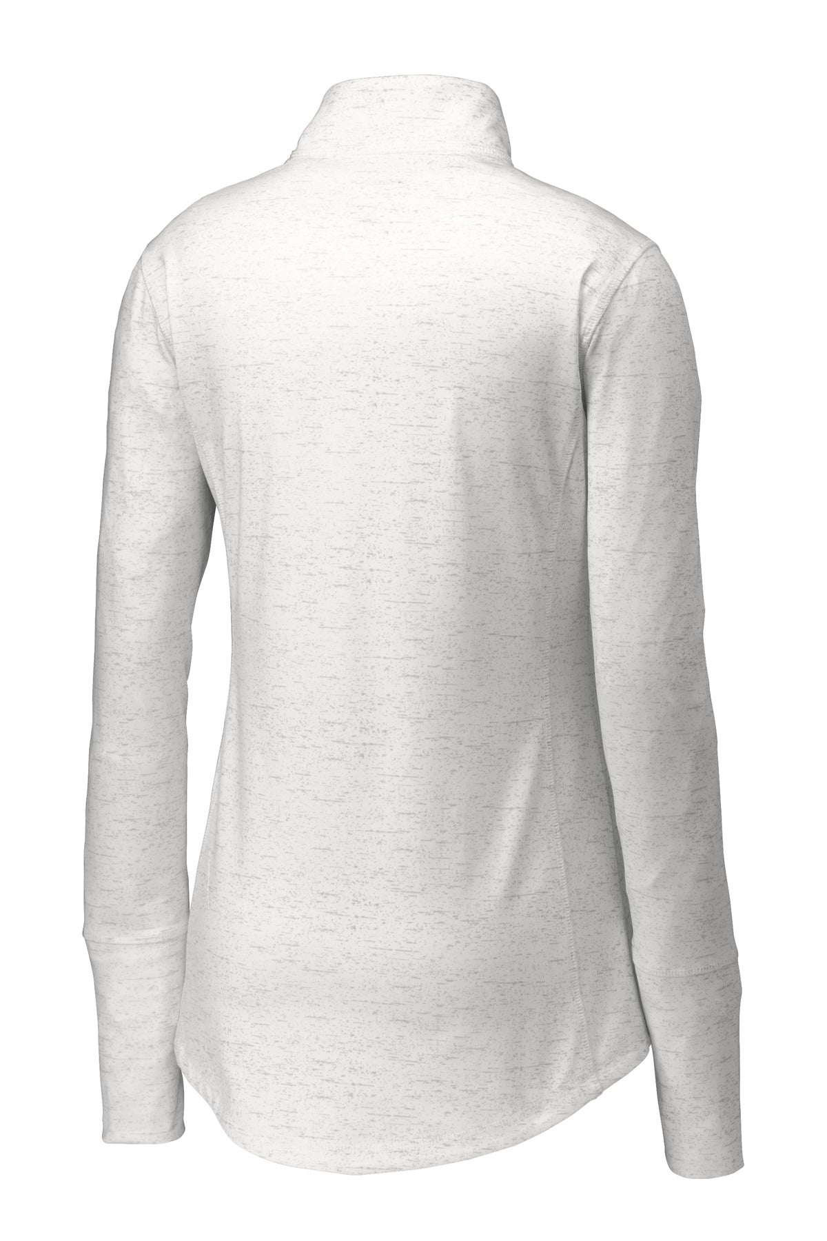 Sport-Tek® Women's Sport-Wick® Stretch Reflective Heather 1/2-Zip Pullover