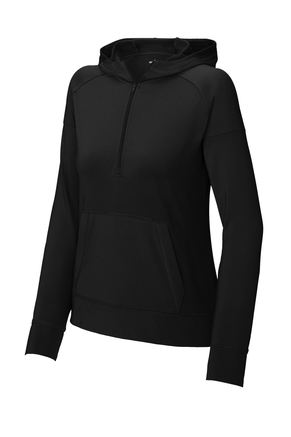 Sport-Tek® Women's Sport-Wick® Stretch 1/2-Zip Hoodie
