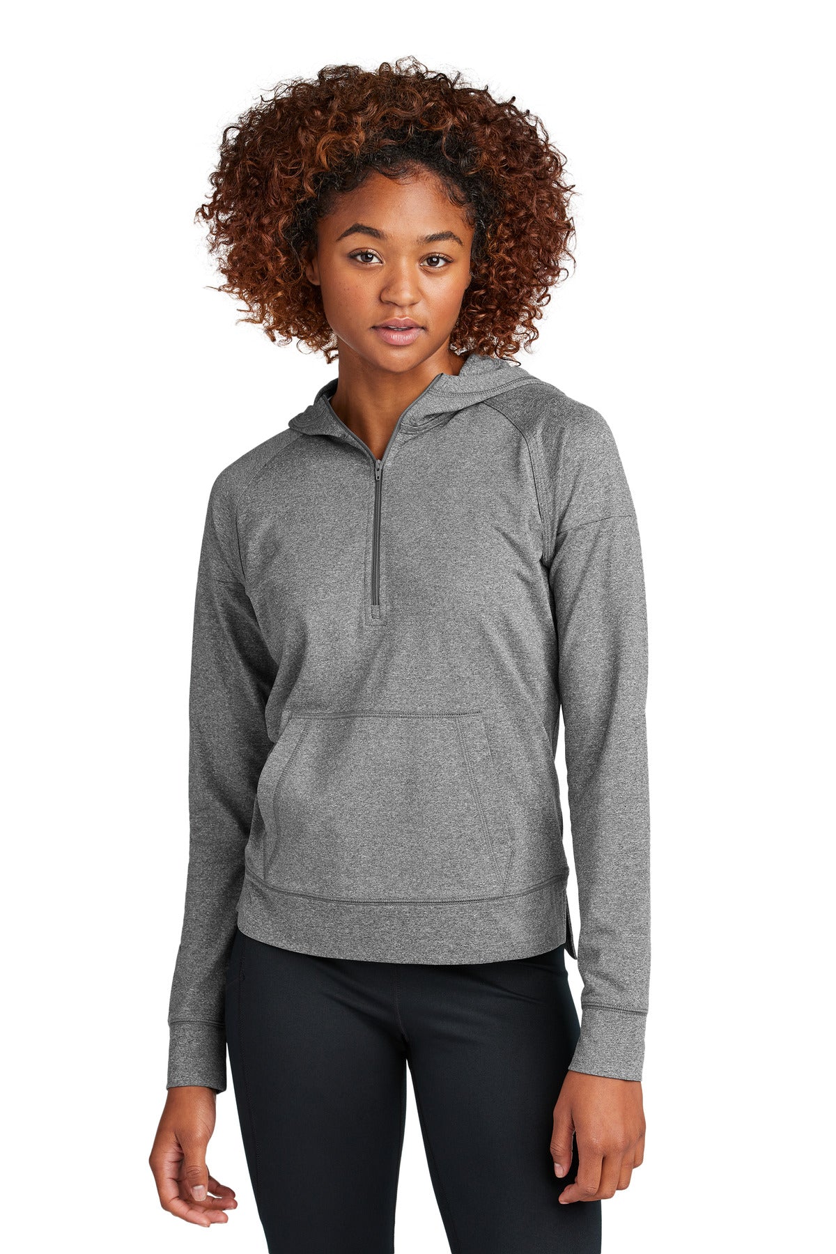 Sport-Tek® Women's Sport-Wick® Stretch 1/2-Zip Hoodie