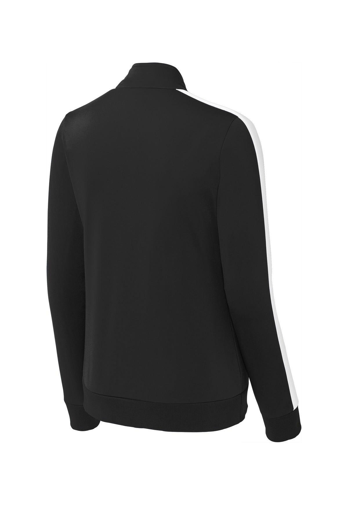 Sport-Tek® Ladies Tricot Sleeve Stripe Track Jacket