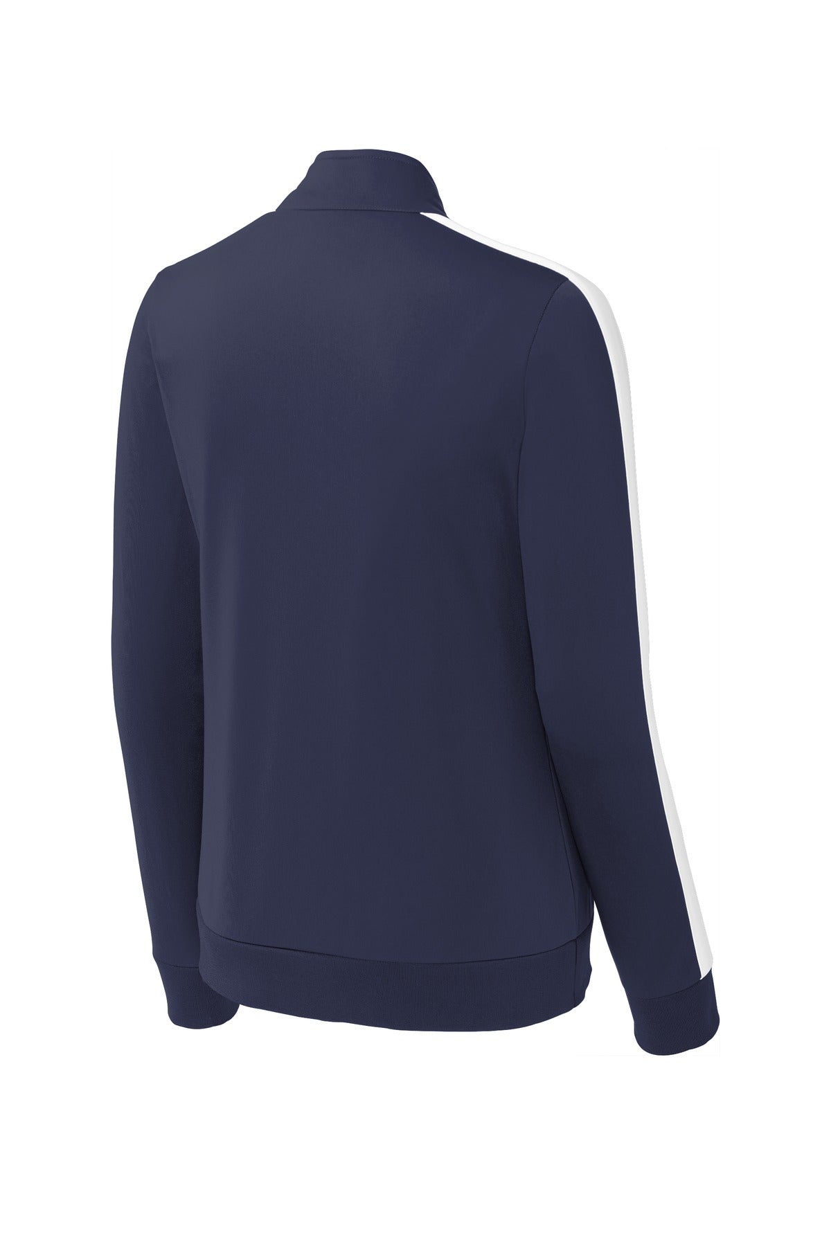 Sport-Tek® Ladies Tricot Sleeve Stripe Track Jacket