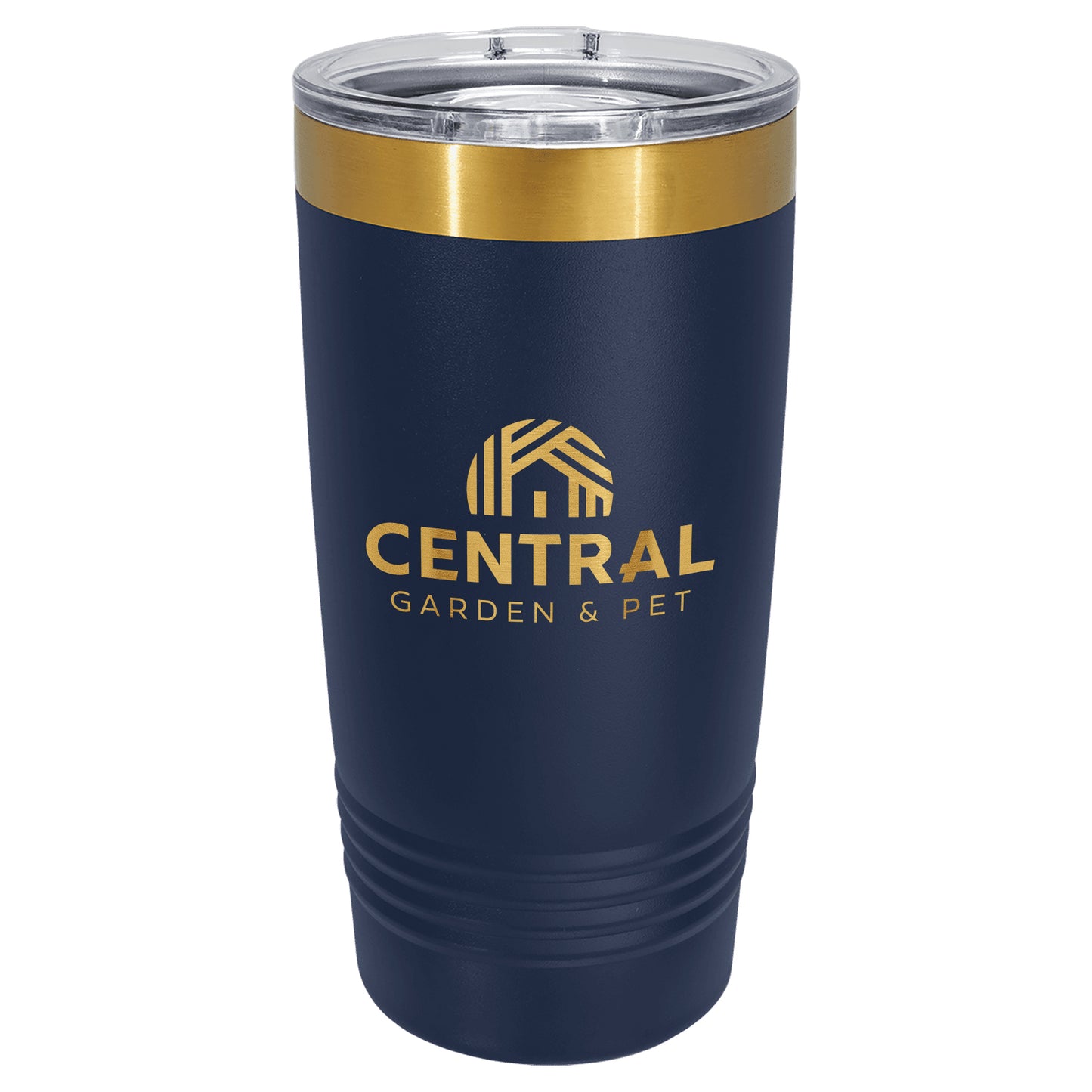 Central Garden Polar Camel® 20 oz Bright Gold ION-Plated Ringneck Tumbler with Slider Lid
