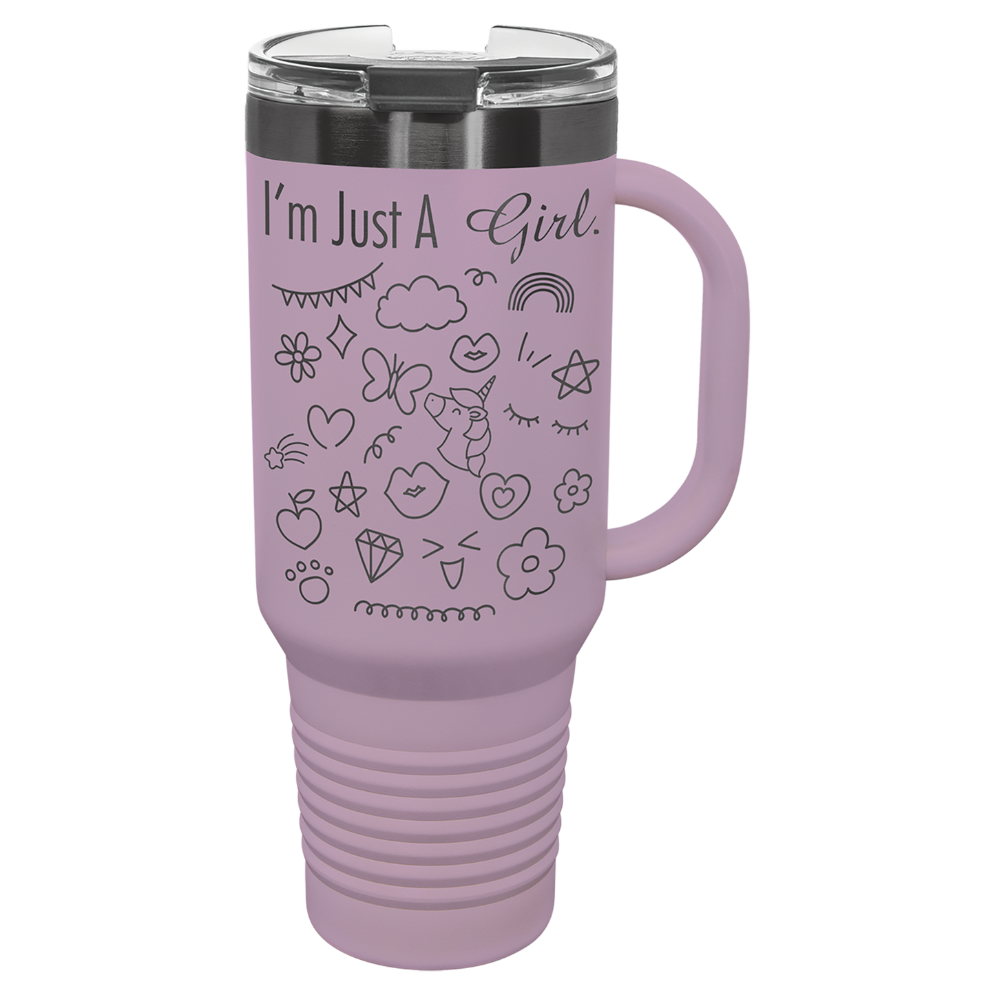 Polar Camel® 40 oz. LIMITED EDITION 2025 Ghost Black ION-Plated Travel Mug with Handle & Straw