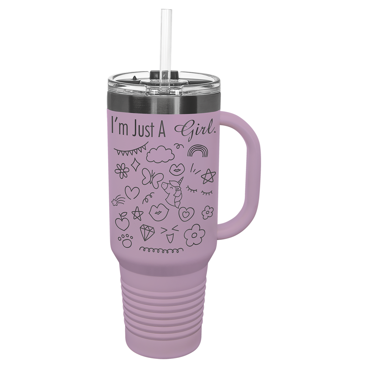 Polar Camel® 40 oz. LIMITED EDITION 2025 Ghost Black ION-Plated Travel Mug with Handle & Straw