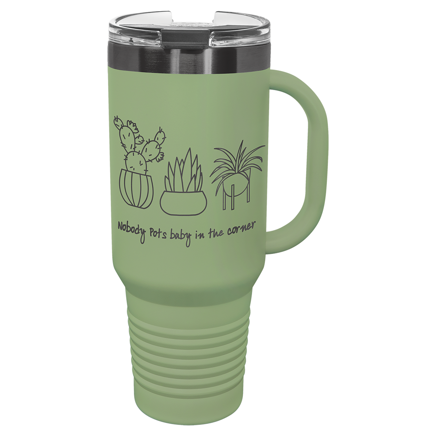 Polar Camel® 40 oz. LIMITED EDITION 2025 Ghost Black ION-Plated Travel Mug with Handle & Straw
