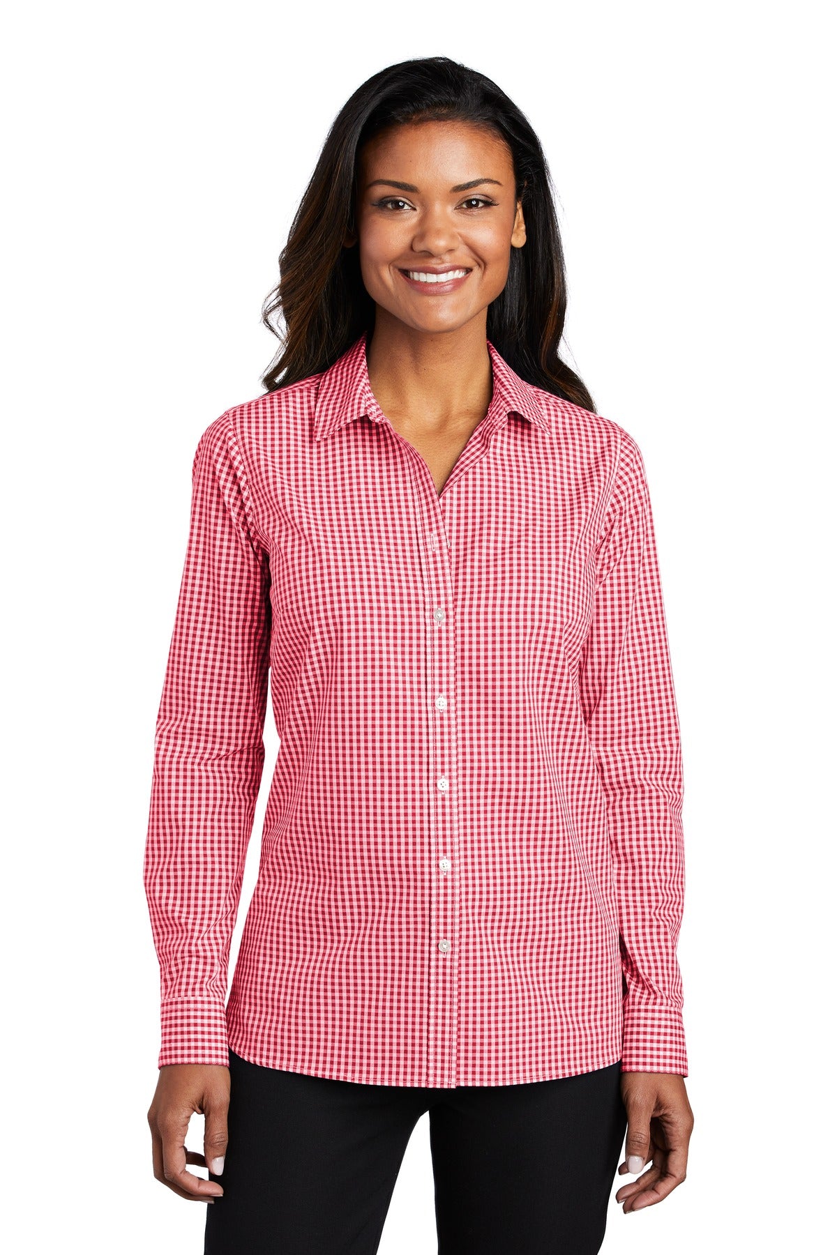 Port Authority® Women's Broadcloth Gingham Easy Care Shirt