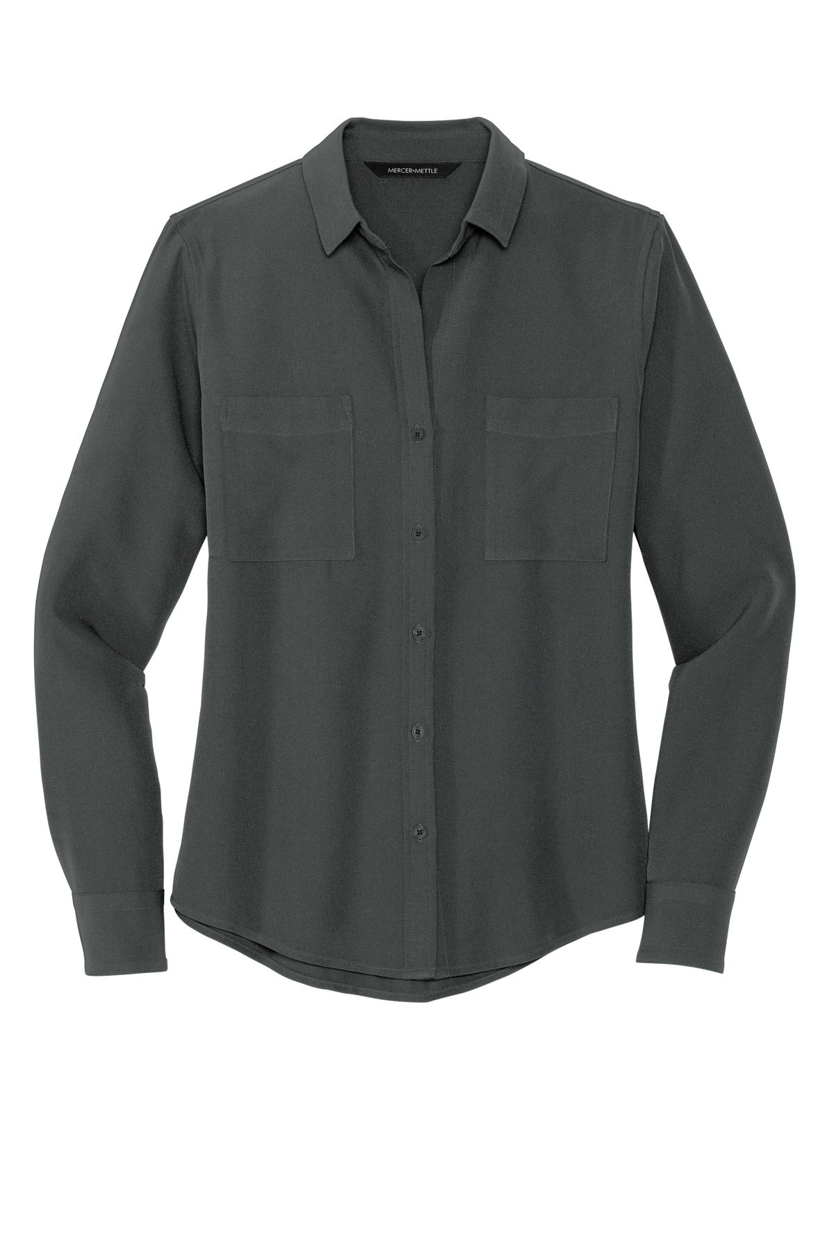Mercer+Mettle® Women's Stretch Crepe Long Sleeve Camp