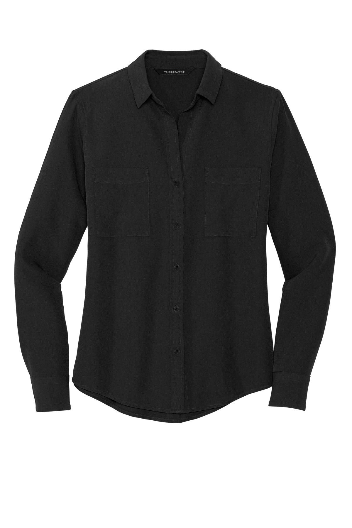 Mercer+Mettle® Women's Stretch Crepe Long Sleeve Camp
