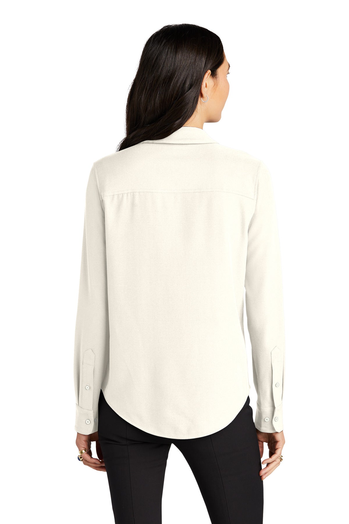 Mercer+Mettle® Women's Stretch Crepe Long Sleeve Camp