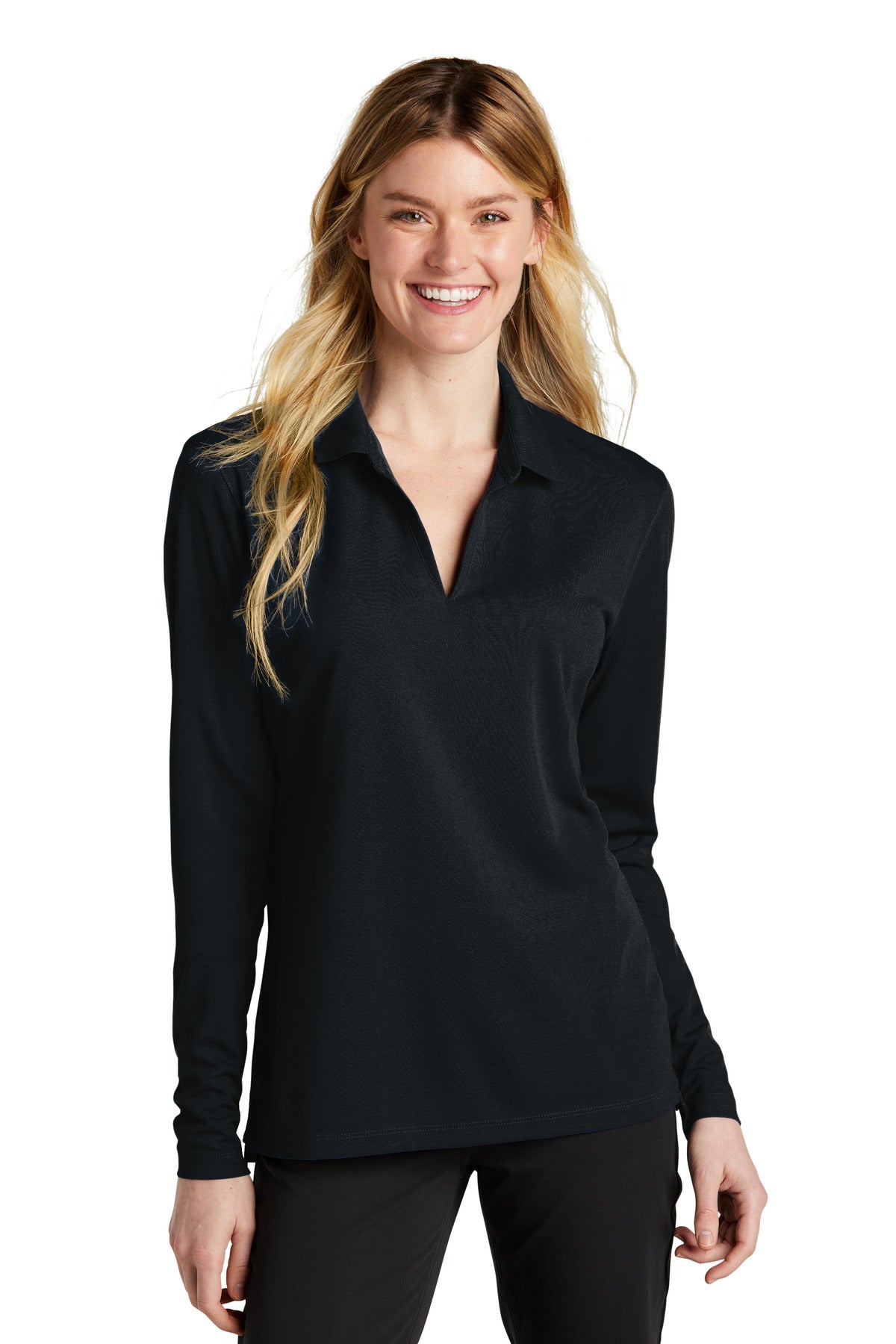 Nike Women's Dri-FIT Micro Pique 2.0 Long Sleeve Polo