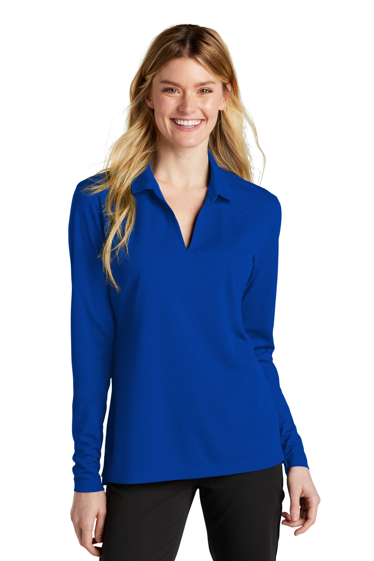 Nike Women's Dri-FIT Micro Pique 2.0 Long Sleeve Polo