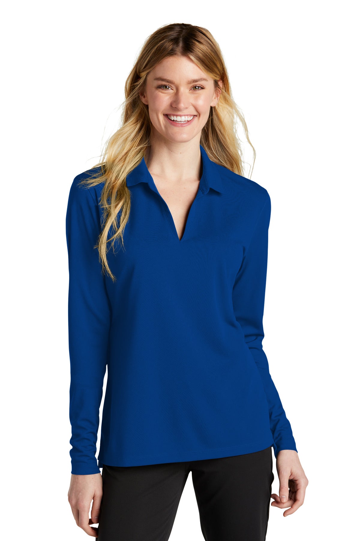 Nike Women's Dri-FIT Micro Pique 2.0 Long Sleeve Polo