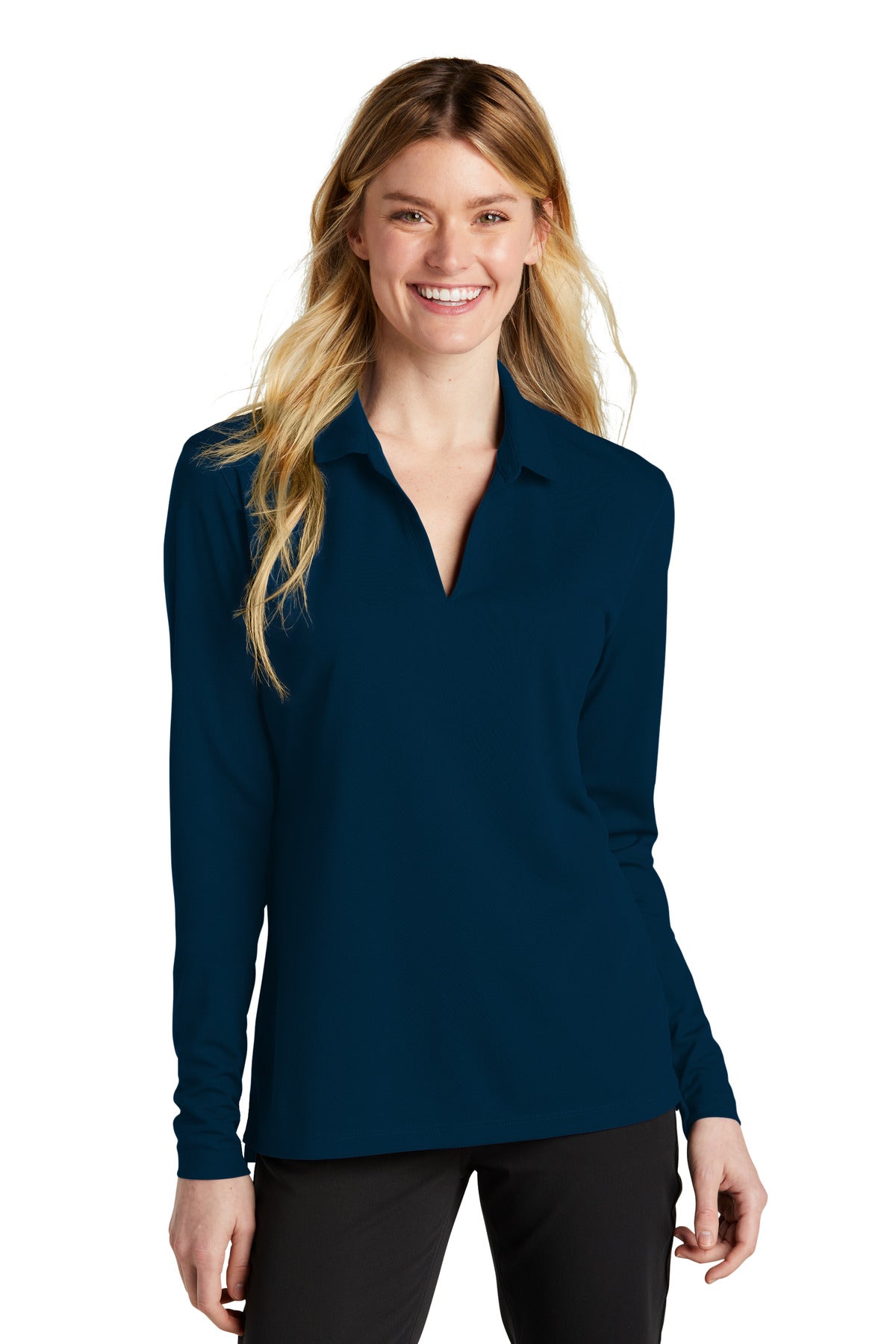 Nike Women's Dri-FIT Micro Pique 2.0 Long Sleeve Polo