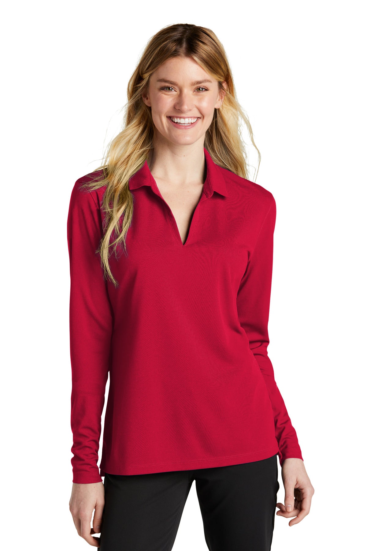 Nike Women's Dri-FIT Micro Pique 2.0 Long Sleeve Polo