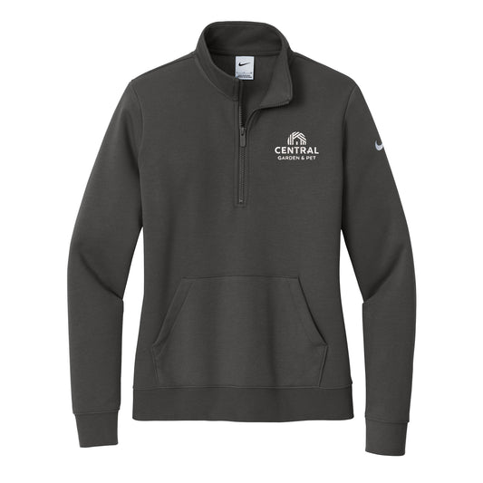 Central Garden Nike Women's Club Fleece Sleeve Swoosh 1/2-Zip