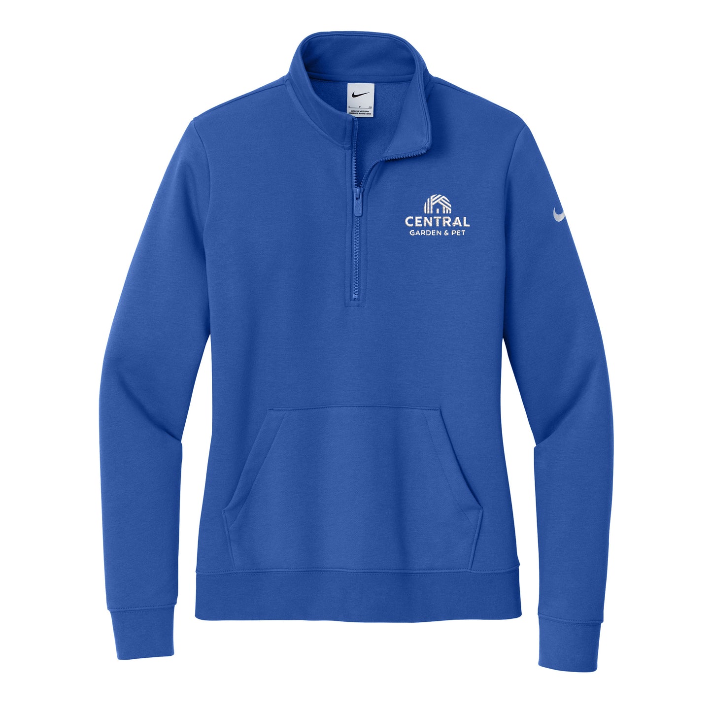 Central Garden Nike Women's Club Fleece Sleeve Swoosh 1/2-Zip
