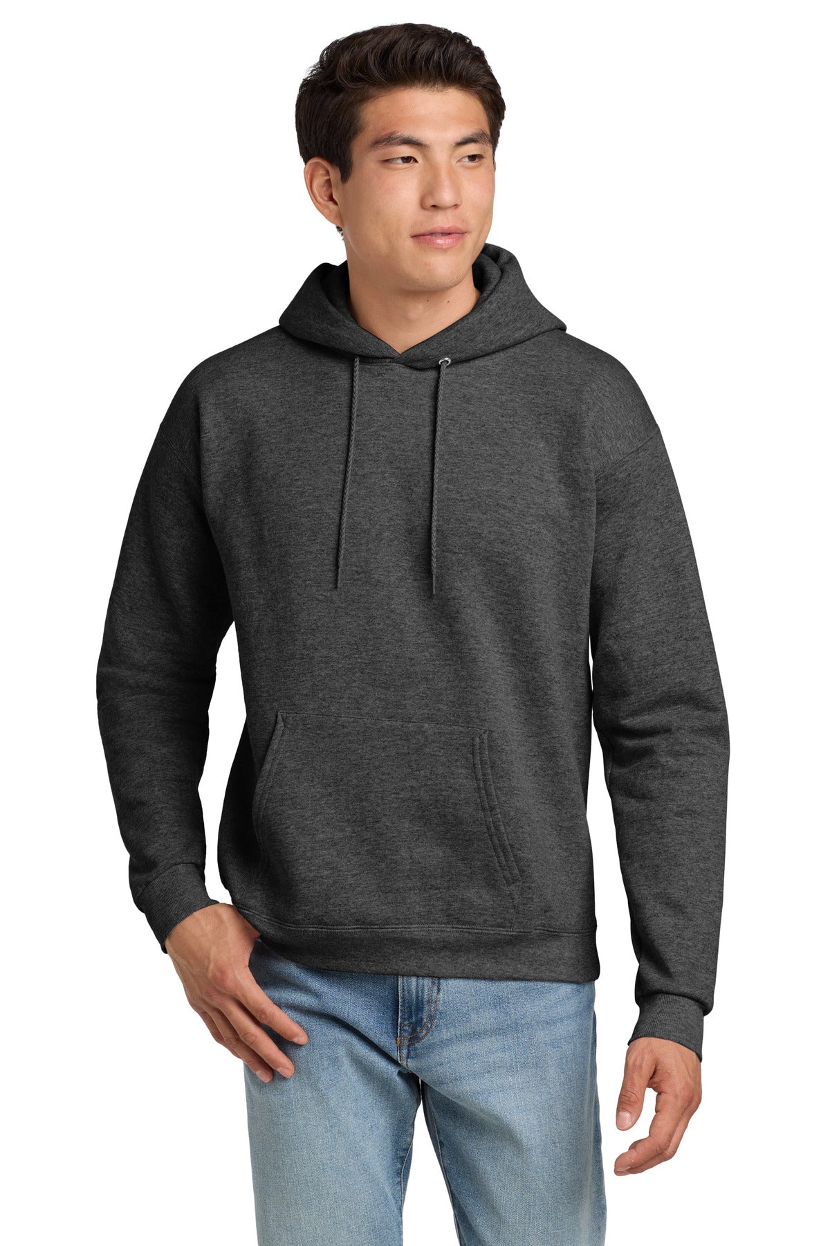 Hanes® EcoSmart® - Pullover Hooded Sweatshirt (CORE COLORS)