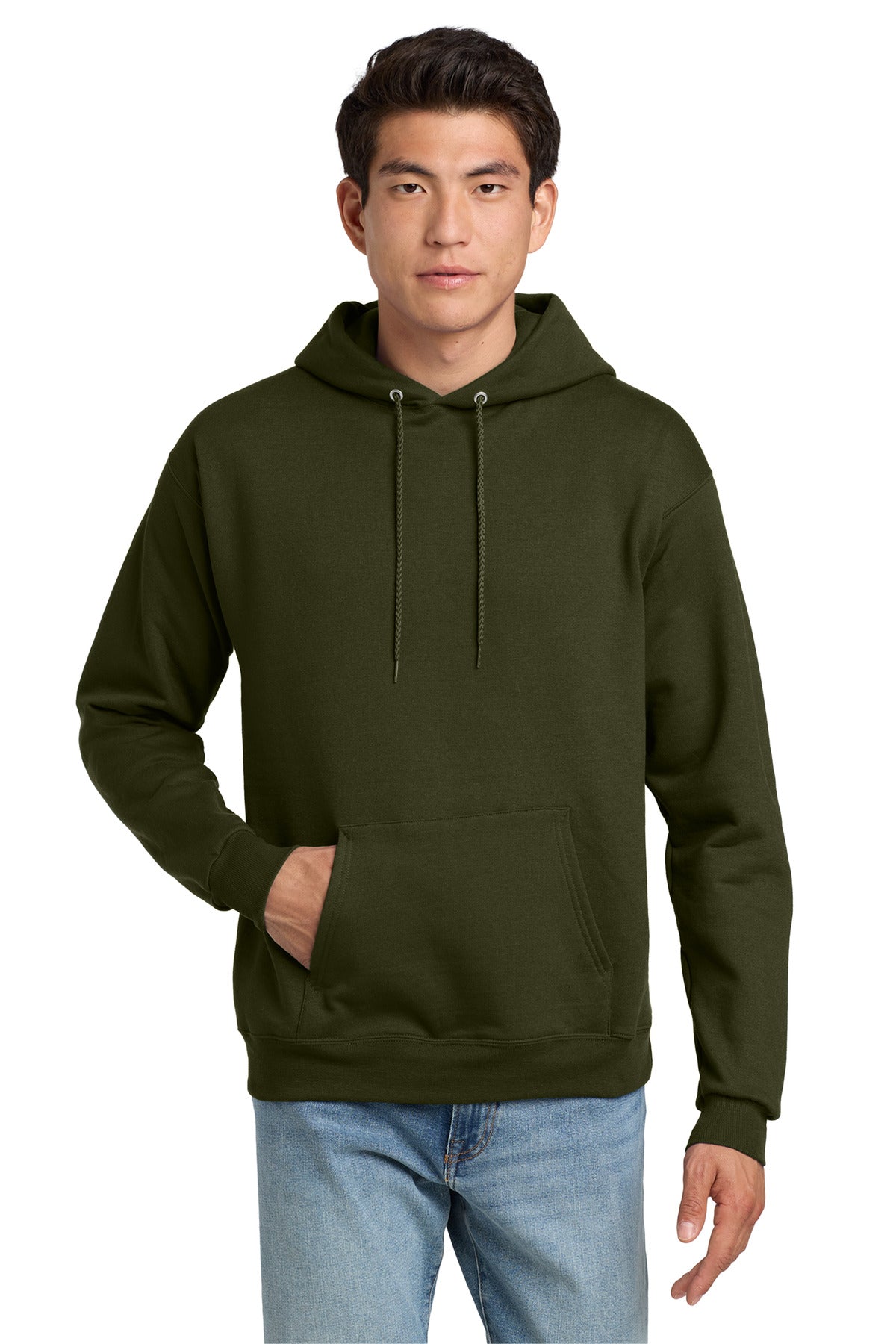 Hanes® EcoSmart® - Pullover Hooded Sweatshirt (CORE COLORS)