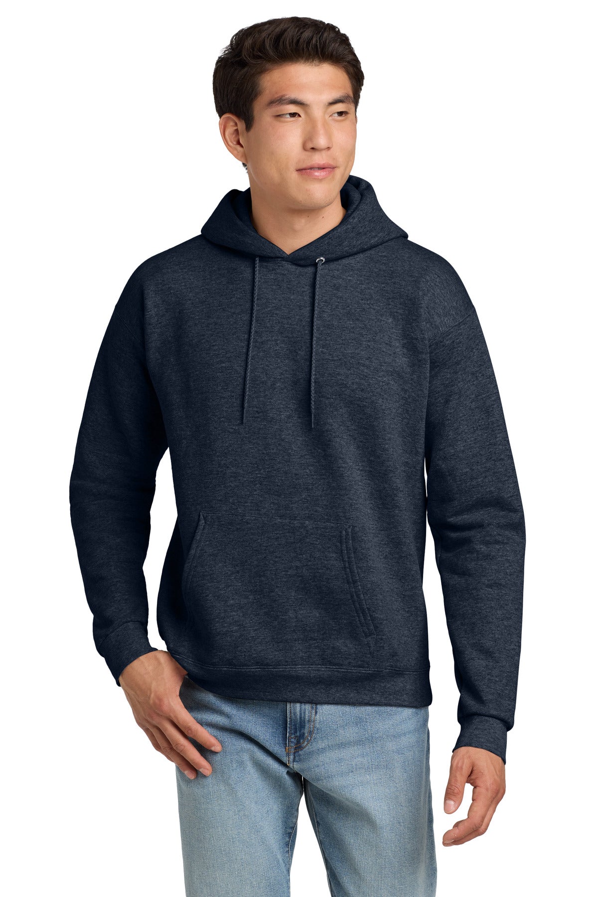 Hanes® EcoSmart® - Pullover Hooded Sweatshirt (CORE COLORS)