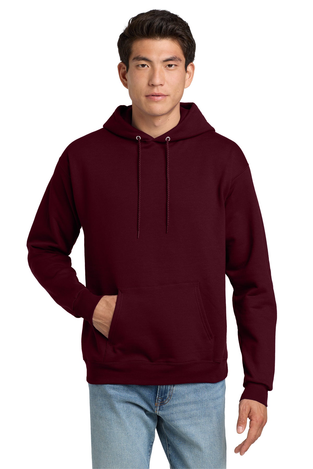 Hanes® EcoSmart® - Pullover Hooded Sweatshirt (CORE COLORS)