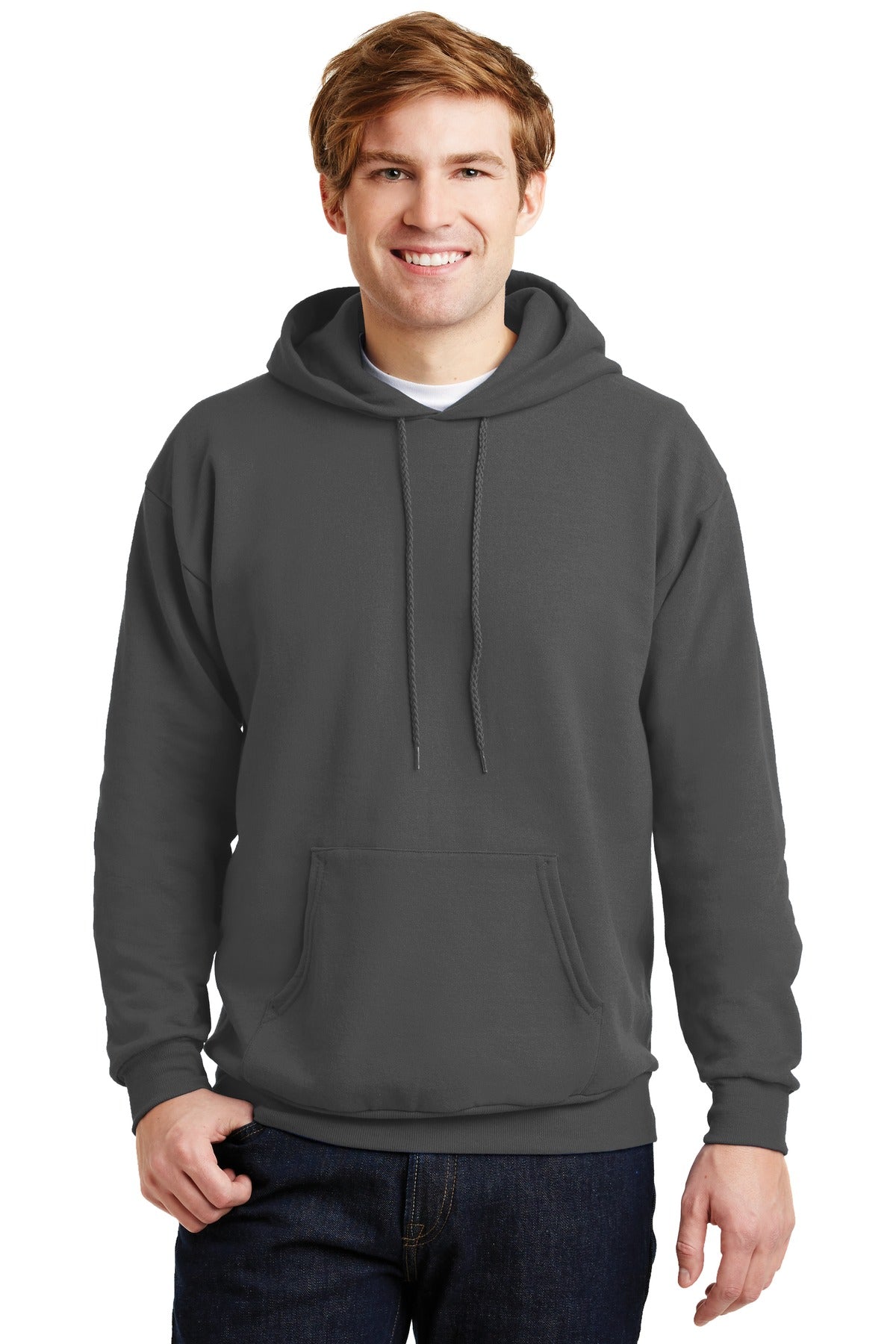 Hanes® EcoSmart® - Pullover Hooded Sweatshirt (CORE COLORS)