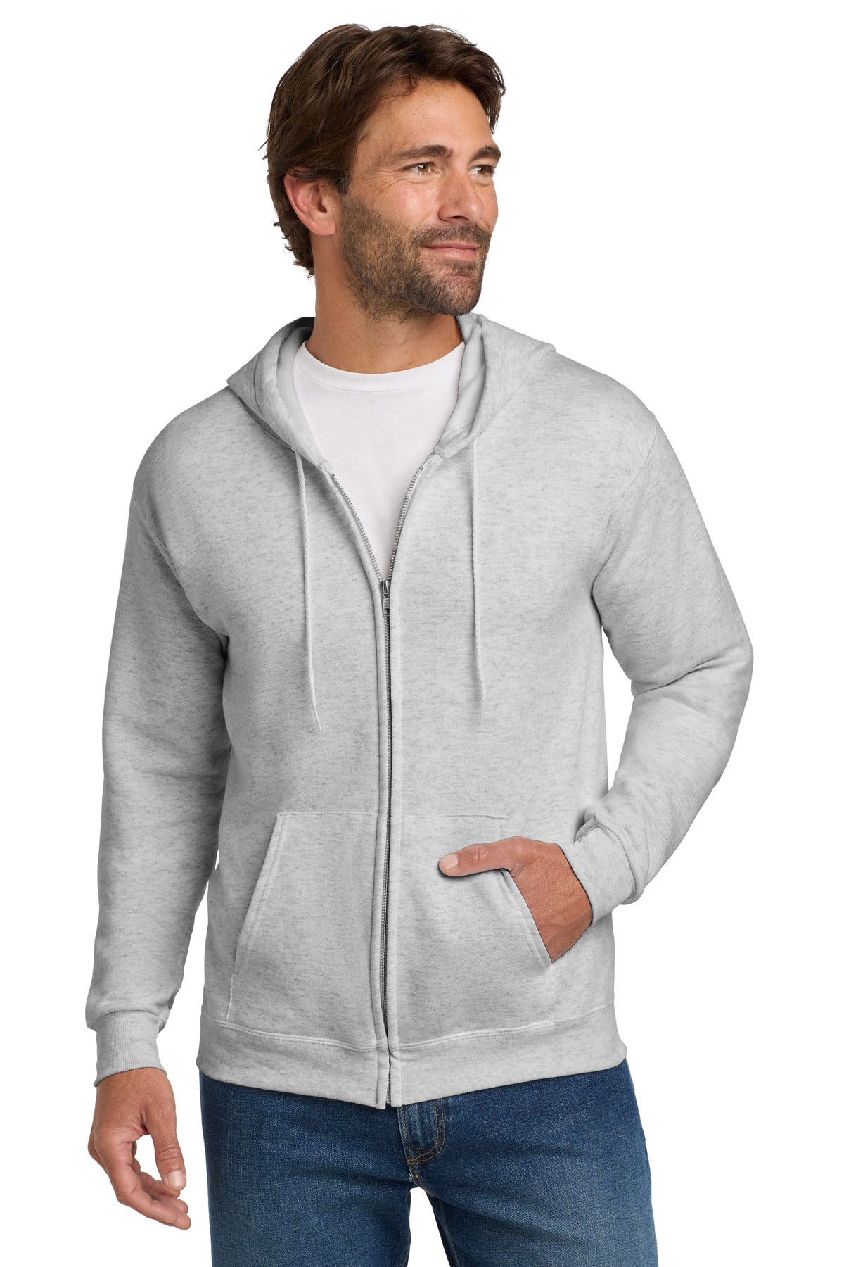 Hanes® - EcoSmart® Full-Zip Hooded Sweatshirt