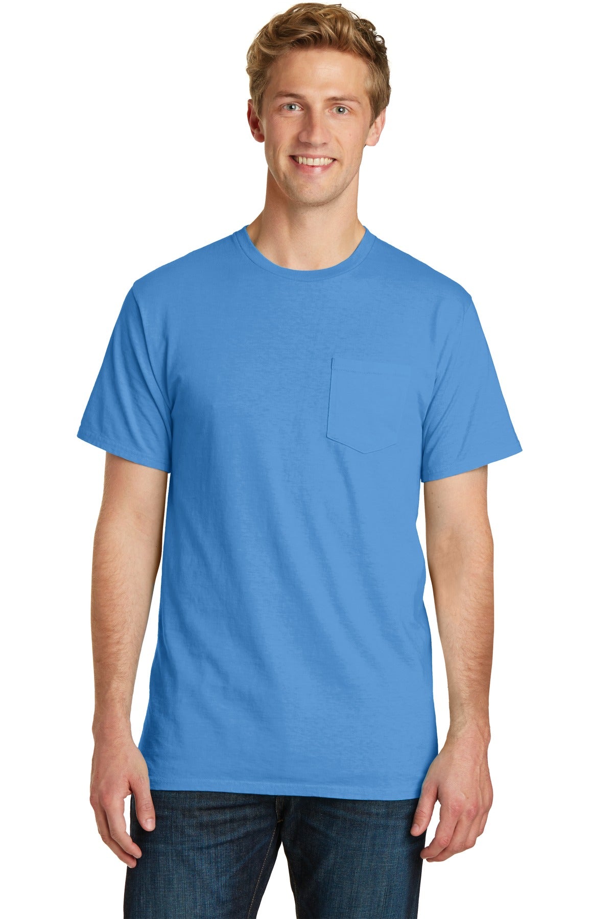 Port & Company® Beach Wash® Garment-Dyed Pocket Tee