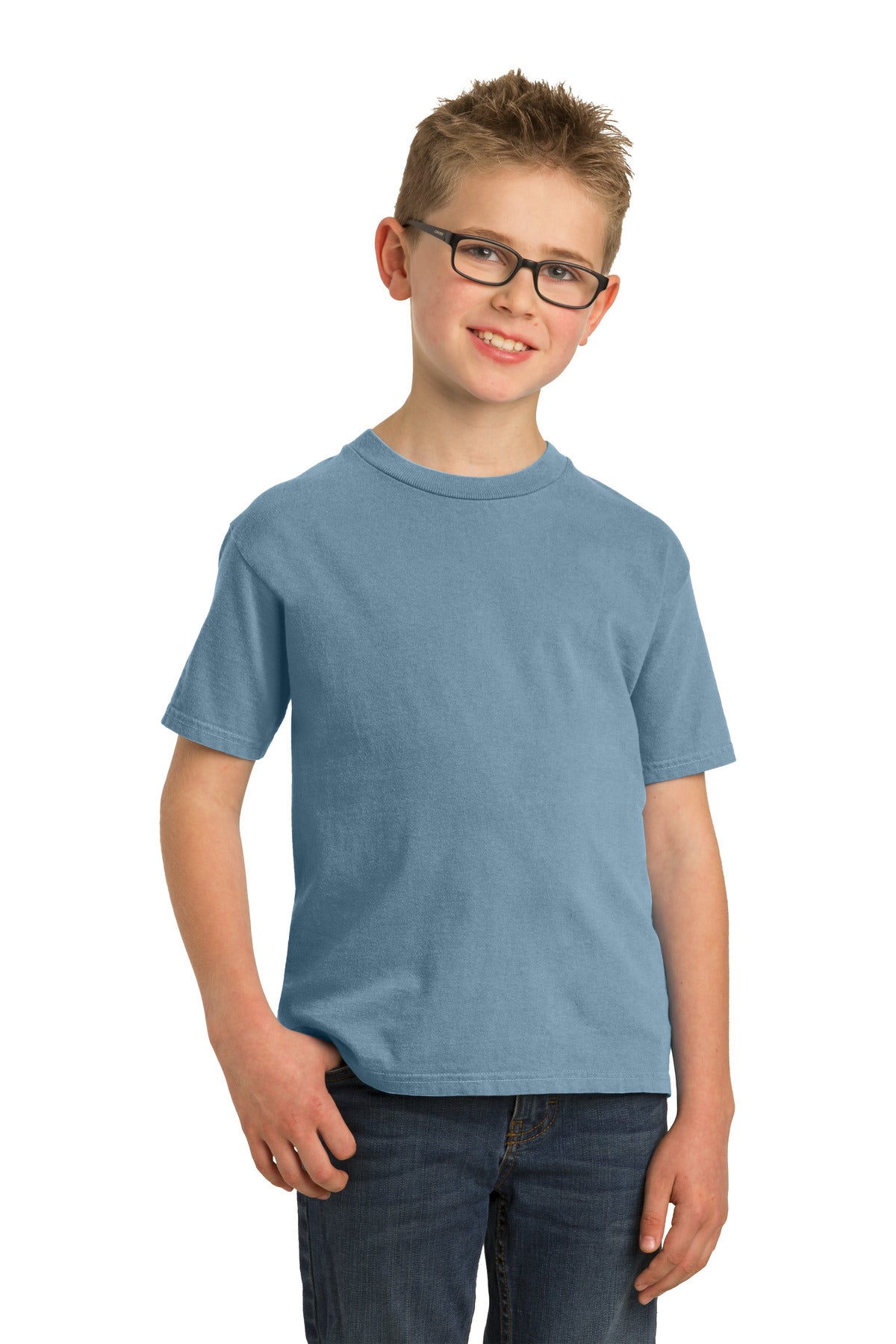 Port & Company® Youth Beach Wash® Garment-Dyed Tee