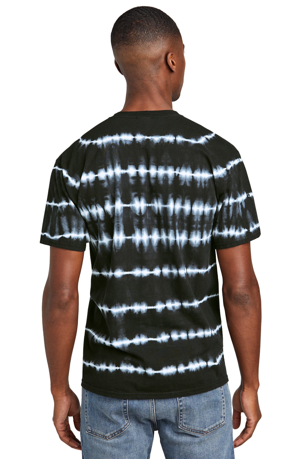 Port & Company® Allover Stripe Tie-Dye Tee