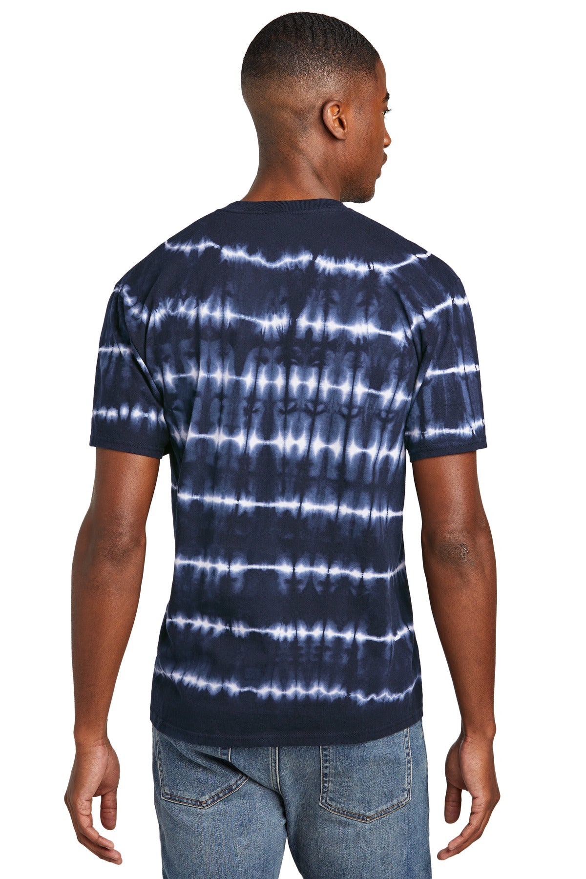 Port & Company® Allover Stripe Tie-Dye Tee