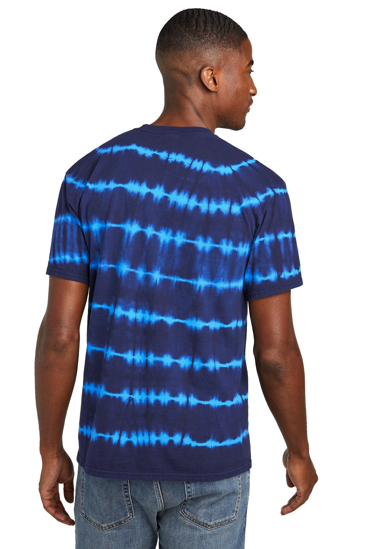Port & Company® Allover Stripe Tie-Dye Tee