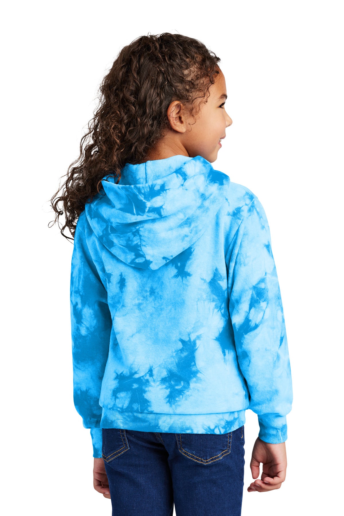 Port & Company® Youth Crystal Tie-Dye Pullover Hoodie