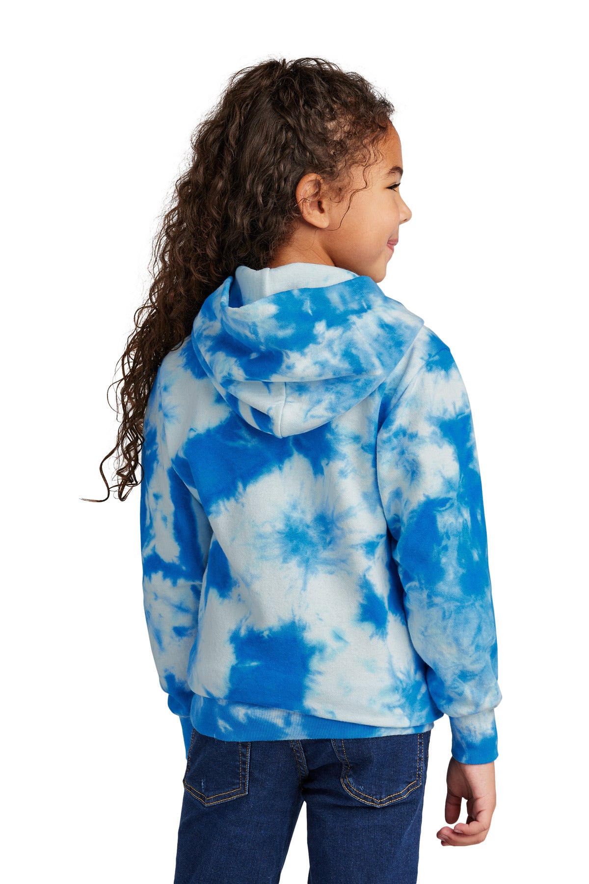 Port & Company® Youth Crystal Tie-Dye Pullover Hoodie