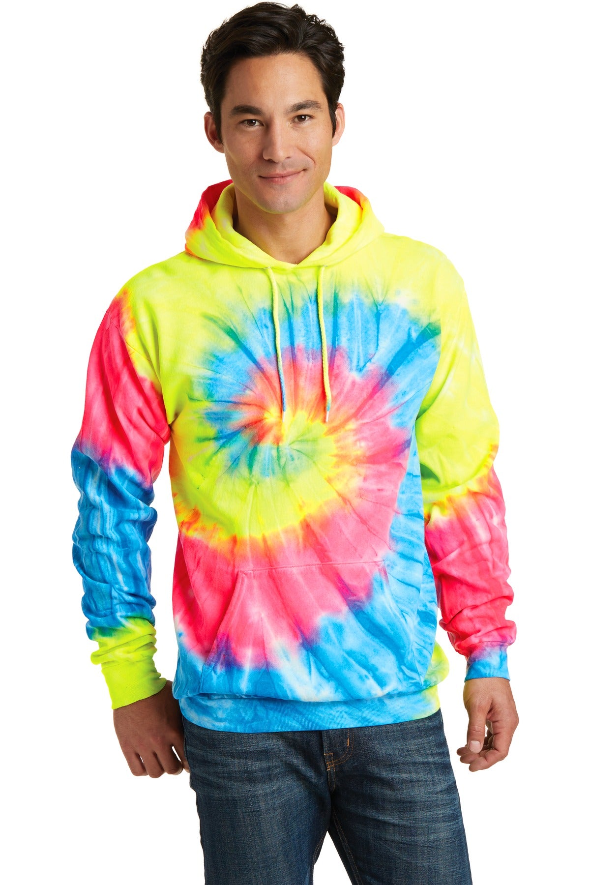 Port & Company® Tie-Dye Pullover Hooded Sweatshirt