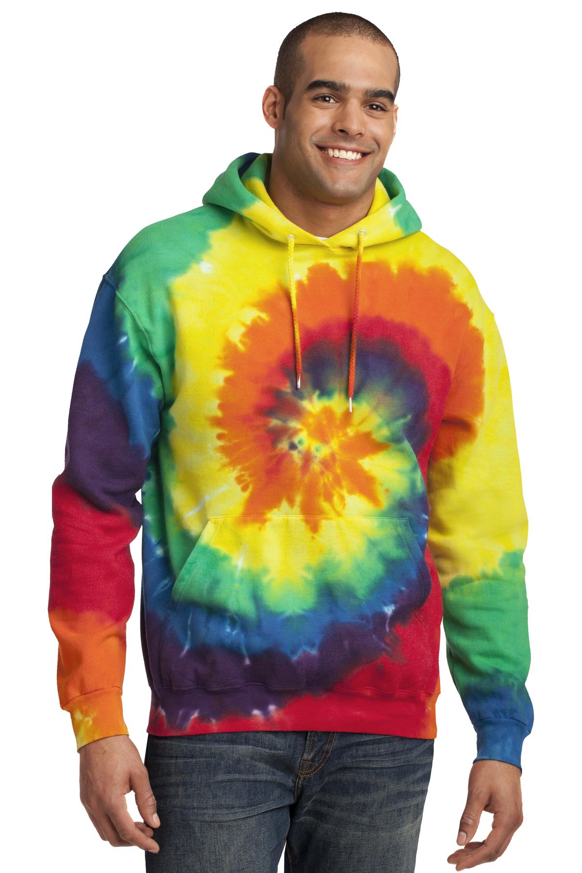 Port & Company® Tie-Dye Pullover Hooded Sweatshirt