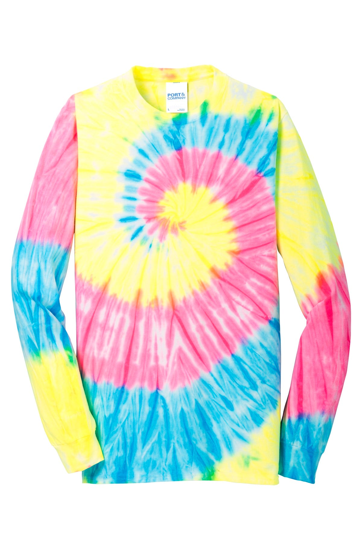 Port & Company® Tie-Dye Long Sleeve Tee