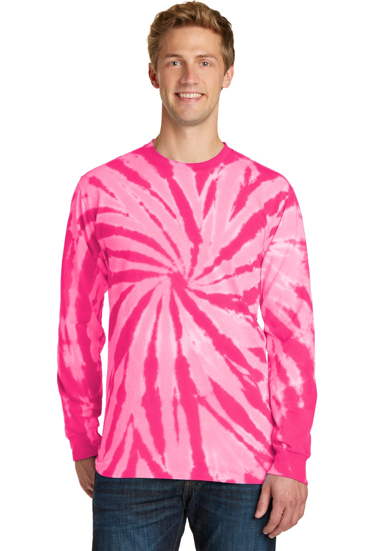 Port & Company® Tie-Dye Long Sleeve Tee