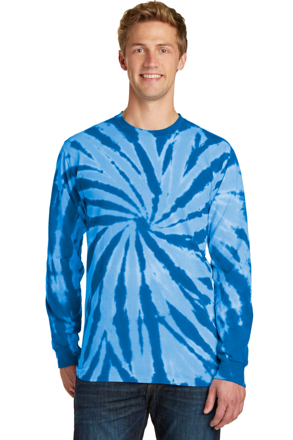 Port & Company® Tie-Dye Long Sleeve Tee