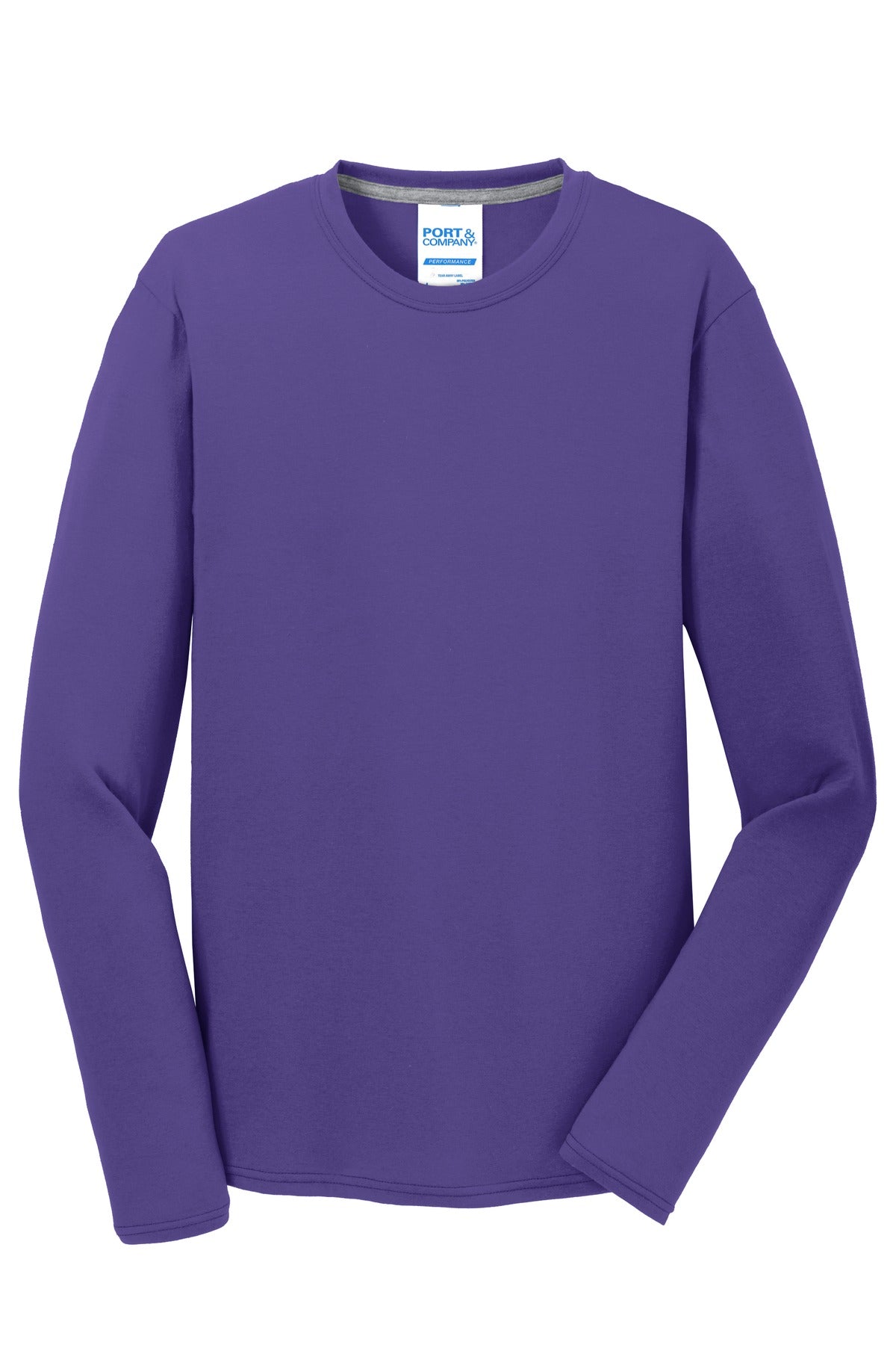 Port & Company® Long Sleeve Performance Blend Tee